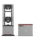 Máquina de ensayos universal servohidráulica, doble espacio, agarre de cuña