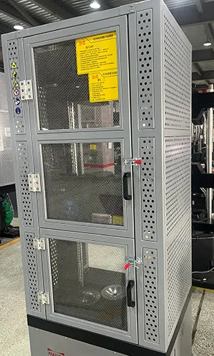 Máquina de ensayos universal servohidráulica, doble espacio, agarre de cuña