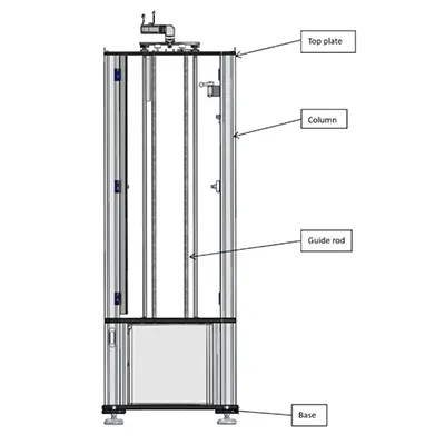 Bastidor de alta estabilidad con sistema de guía de precisión