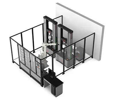 Sistema automatizado robótico de prueba de tracción de barras