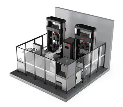 Sistema automatizado robótico de pruebas de tracción de láminas