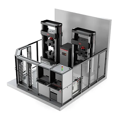 Sistema automatizado robótico de pruebas de tracción de varillas de refuerzo