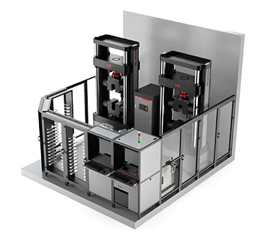 Sistema automatizado robótico de pruebas de tracción de varillas de refuerzo