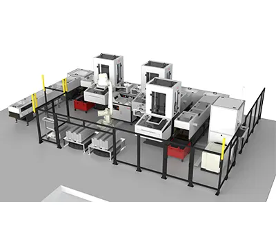 Sistema automatizado robótico de pruebas de compresión de hormigón