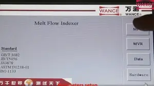 Medidor de índice de fluidez (manual)